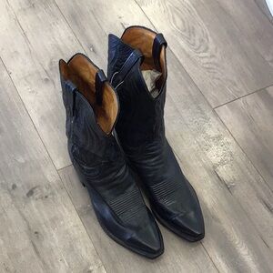 Lucchese Black Cowboy Boots